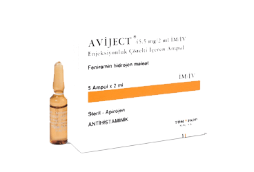 AVIJECT 45,5 MG/2 ML IM/IV 5 AMPUL